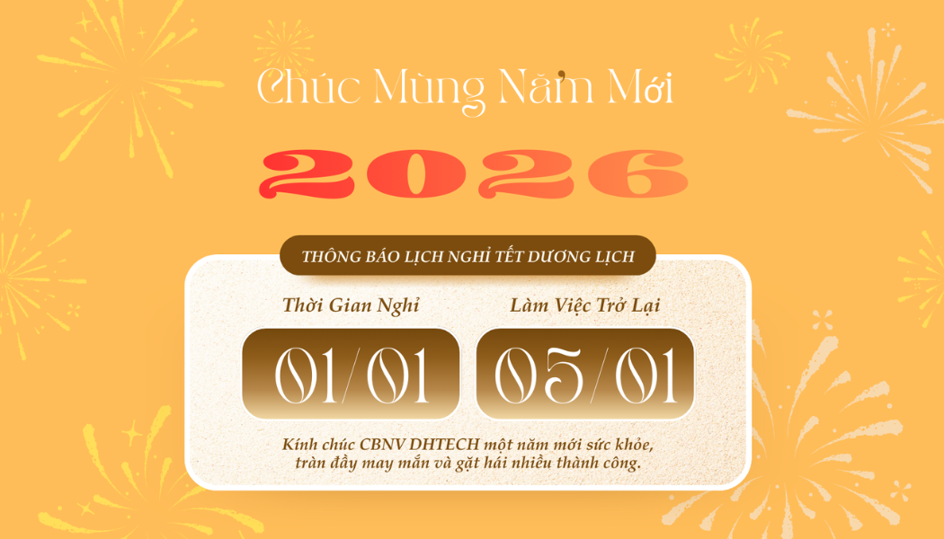 THÔNG BÁO LỊCH NGHỈ TẾT DƯƠNG LỊCH 2026