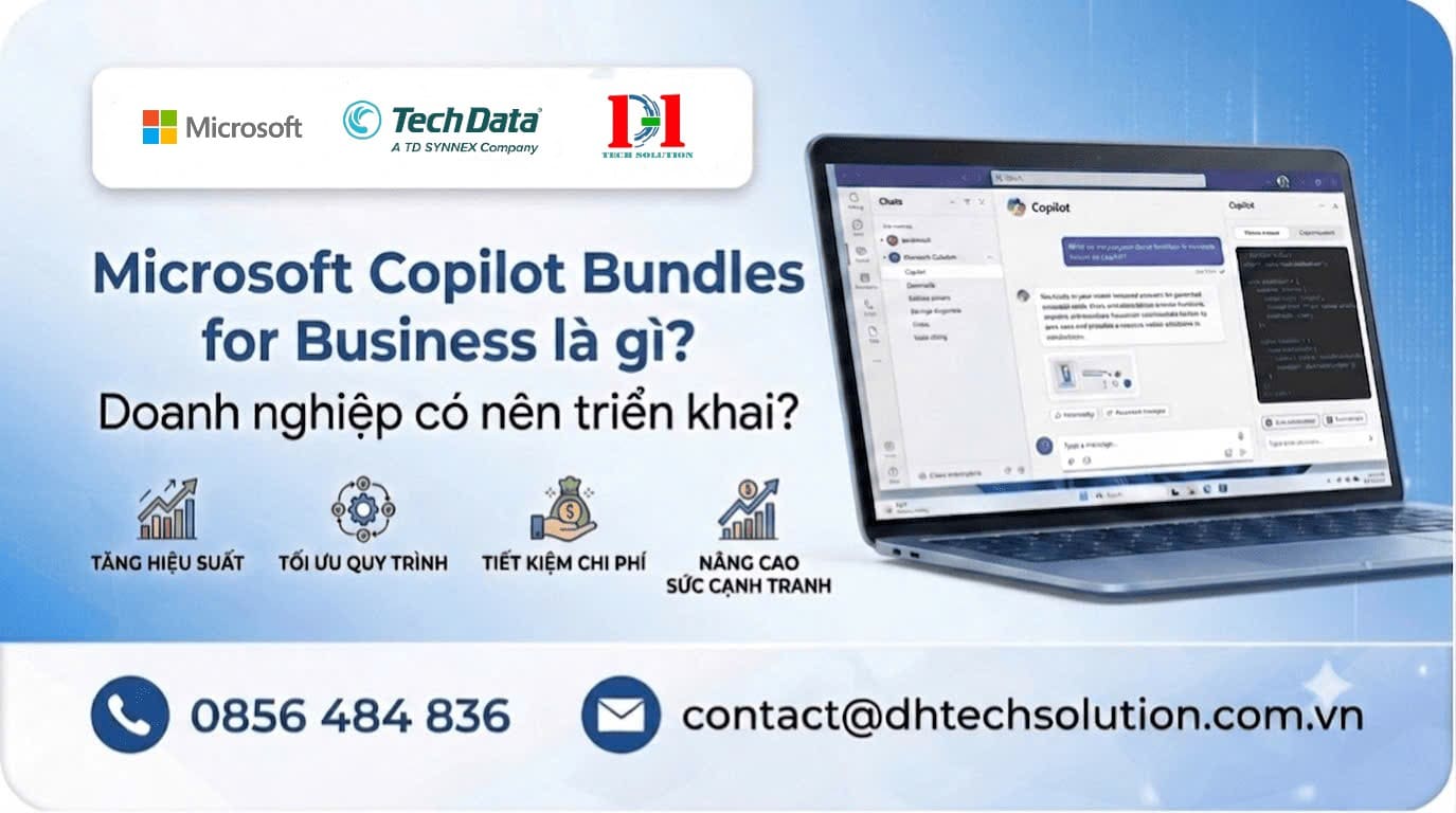 MICROSOFT COPILOT BUNDLES FOR BUSINESS LÀ GÌ? DOANH NGHIỆP CÓ NÊN TRIỂN KHAI?
