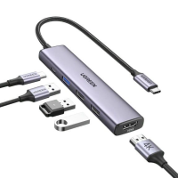 Cổng chuyển đổi USB C Ugreen 5 in 1 CM478 15495